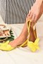 Yellow Fabric Women's Ballerina Ballet H 726809004 - 7