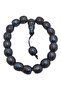 Large Size Special Model Space Navy Blue Efe Mascot Powder Amber Prayer Beads - 3