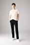 Regular Fit Zipper Pocket Straight Leg Gabardine Chino Canvas Trousers B2088ax24sp
