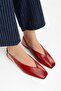 Women's Noya Red Skin Ballerinas - 2