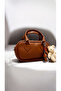 Puffy Charm Tan Women's Handbag, Cross Shoulder Bag - 3