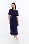 Women's Dress Casual Slit Detailed Short Sleeve Maxi