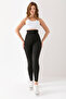 Women's Extra High Waist Push Up Corset Featured Diving Fabric Tights - 6