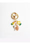 Cute Hedgehog Metal Charm Keychain