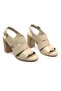 Merga Genuine Leather Comfort Orthopedic Women's Sandals Beige - 3