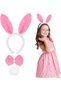 Pink Tşan Costume Set – Crown, Bow Tie, Pompom (Pack of 12) - 2