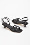 Women's Black Short Heeled Casual Shoes