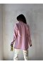 Light Pink Double Breasted Collar Buttoned Blazer Jacket - 2