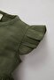 Baby Girl Short Sleeve Linen Look Basic Solid Dress Z7402A224Sm - 3