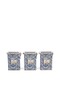 Lisbon Patterned Tea, Coffee, Sugar Metal Storage Container Set of 3 with Transparent Lids, 7.5 X 10 X 15 Cm, 1 Lt - 6