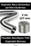 Aluminum Unbreakable Ripstop Built-In Chimney Aspirator Hood Water Heater Ventilation Pipe 2 Mt 127 mm