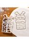 New Year's Eating from the Chimney, Santa Claus, Cookie Mold and Sugar Dough Mold - 3