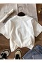 Summer Casual Short Sleeve T-Shirt for Women, Star and Alphabet Printed,,100%, Knitted Fabric - 4