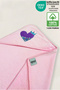 Velvet Baby Towel Swaddle 100% Cotton Oeko-Tex Certified Soft Absorbent, Warm, Mermaid Heart - 4