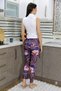 Fashion Line Women Micro Patterned Leggings Purple 5920 - 4