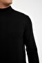 Black Standard Fit Regular Cut Half Turtleneck Basic Plain Knitwear Sweater A5282Ax24Au - 5