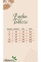 Fashion Line Women's Long Slit Cotton Combed Cotton Nightdress with Rope Strap Coffee 90125 - 5