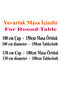 Liquid Proof Round Tablecloth with Fringe Tassel Detail - 2