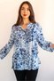 Women's Plus Size Fold Sleeve Shirt Blouse cty-akc-uzd1 100% Cotton Organic Linen - 5