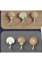 Cute Wall Hooks, 6-Pack Self Adhesive Coat Hooks Hanging Wall Mounted Hooks for Coats, Towels - 5