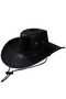 Unisex Vegan Leather Cowboy Hat - 2
