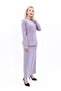 Zero Collar Buttoned Jacket & Long Straight Tight Skirt - Anthracite - 1064553 - 2