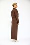 Men's Lapel Single Button Short Jacket & Long Straight Slim Skirt - Chestnut - 1073553 - 4