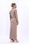 Men's Lapel Single Button Short Jacket & Long Straight Slim Skirt-Stone - 1073553 - 3