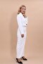 Men's Lapel Single Button Short Jacket & Long Straight Slim Skirt-White - 1073553 - 2