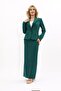 Men's Lapel Single Button Classic Jacket & Long Straight Slim Skirt-Sapphire
