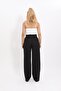 High Waist Wide Leg Pants-Black - 3