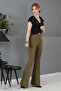 Spanish Flared Trousers-Khaki - 5003100