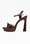 Papyon Series Diamond Stone Buckle Heeled Evening Dress Shoes - 6