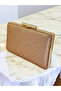 Color Two Ways Complete Stone-Embellished Metal Handle Women's Evening Dress Bag - 3