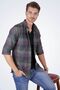 Green Lilac Transition Slimfit Lumberjack Shirt with Gift Box - 3