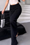 Women's Silver Lycra Beltless Palazzo Trousers, 4 Season Crepe Gathering Fabric - 5