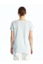 Lcwaikiki Classic Crew Neck Embroidered Women's T-Shirt - 4