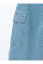 Indigo Elastic Waist Boys' Cargo Jean Pants - 2