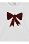 Nevavm Oval Collar Reversible Sequined Girls' T-Shirt with Difference - 5