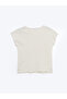 Gencc Quality Sequin Embroidered 100% Cotton Women's T-Shirt - 6