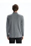Lcwaikiki Classic Gray Polo Neck Long Sleeve Men's Sweatshirt - 4
