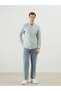Lcwaikiki Classic Green Regular Fit Long Sleeve Striped Linen Blend Men's Shirt - 2