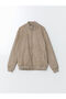 Southblue Beige Stand Collar Suede Men's Jacket - 7