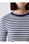 Lcwk Crew Neck Striped Women's Bodysuit - 3