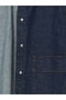 Nevavm Shirt Collar Women's Jean Jacket with Difference - 6