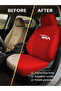 Top Snap Combed Cotton Car Seat Cover Is a Practical and Stylish Solution Compatible with Hyundai I20 Red - 4