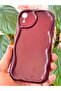 iPhone Xr Case Camera Protected Wave Edge Shock Absorbing Burgundy Silicone Cover - 3