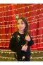 Girl's New Year Themed Knitwear Cardigan Beret Trousers 3-Piece Set - 8
