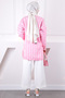 Pink Striped Collar Detailed Shirt - 4