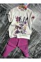 Life Flower Printed Capri Girl's Suit - 3